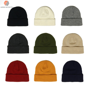 Chapeau de sport unisexe pour adultes en tricot d'hiver avec doublure en acrylique et doublure en satin, nouveau design MESS SPORTS - Product Image 5