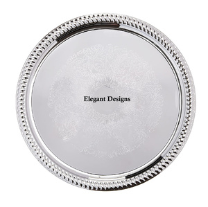 Plateau de service rectangulaire en acier, ustensile en acier inoxydable faite à la main, plateau fantaisie de styliste de qualité supérieure, pas cher - Product Image 3