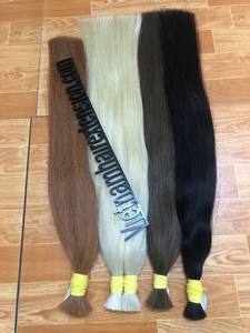 Hot Selling Blonde Virgin <b>Remy</b> <b>Human</b> <b>Hair</b> <b>Extension</b> with French Curl 8"-40" Length Vietnamese Origin - Product Image 5