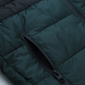 Veste bomber d'hiver pour homme en satin 100% polyester avec logo personnalisé, imperméable, rembourrée de coton épais - Product Image 6