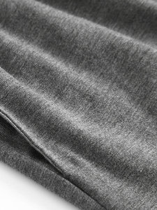 Conjunto de pijama de Jersey individual para hombre 100% algodón térmico transpirable de talla grande servicio OEM de secado rápido patrón sólido teñido liso - Product Image 6