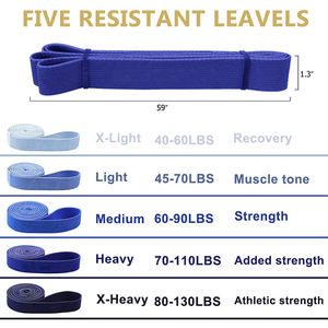 Banda de tejido para Fitness, bandas largas de resistencia - Product Image 3
