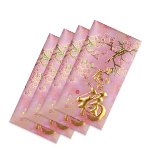 Portefeuilles rouges spéciaux du Nouvel An chinois, enveloppes personnalisées pour entreprise avec estampage à chaud dorée, <span class=keywords><strong>couleur</strong></span> CMJN, papier ordinaire - Product Image 3