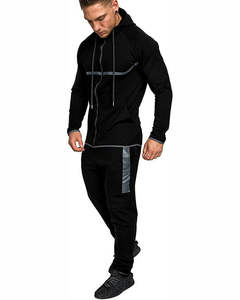 ชุดวอร์มสำหรับผู้ชาย100% โพลีเอสเตอร์/ คอตตอนผลิตตามสั่ง - Product Image 2