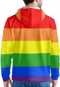 Sudadera con Capucha Personalizada de Forro Polar para Hombre, Ecológica, Transpirable, 100% Poliéster/Algodón, Impresión por Sublimación con Logotipo Personalizado - Product Image 3