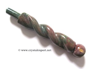 Baguettes de guérison torsadées en pierre naturelle, accessoire pour soin du sang, torsadées, vente en gros - Product Image 2