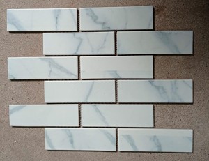 Carrara กระเบื้องลายหินอ่อนแบบพอร์ซเลนเคลือบลายกระเบื้องอิฐกันลื่นสำหรับผนังพื้นและบันไดสำหรับตกแต่งภายนอก - Product Image 1