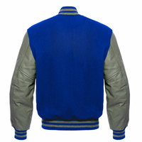 Chaqueta Bomber Varsity Personalizada con Logotipo para Hombre, Talla Grande, Cuello Alto, Impermeable, Transpirable, de Lana