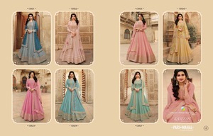 Trajes Salwar Especiales, Trajes Anarkali de Georgette para Mujer - Product Image 5