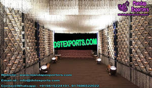 Pillier d'entrée style paon de mariage, en Fiber, pour l'entrée du mariage, couloir, décoration pour le nouvel an - Product Image 5