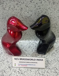 Black and Purple <b>Dog</b> Cremation <b>Urn</b> by Brassworld India Funeral Supplies - Product Image 5