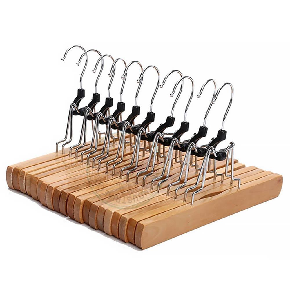 23 CM Wood chrome hook hanger