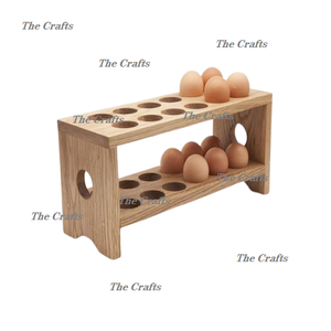 Plateau de rangement d'œufs en bois dernier modèle pour la maison et le restaurant Ustensiles de cuisine Plateau porte-œufs aux prix les plus bas - Product Image 3