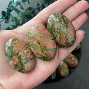 UNAKITE — pierre de palmier en cristal poli, portable, en pierres précieuses, pour guérison, vente en gros - Product Image 3
