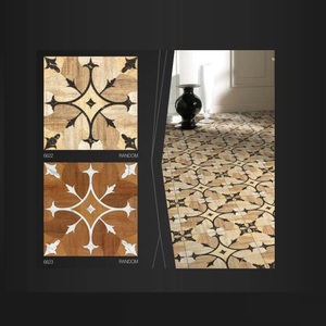 Baldosas decorativas de madera con textura de tira de cerámica 40x40cm - Product Image 3