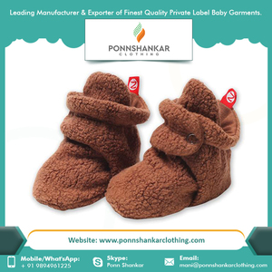 Botines navideños de algodón orgánico para bebés, para recién nacidos, de la India - Product Image 6