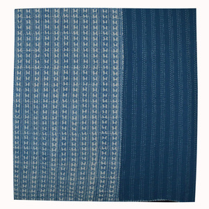 ดอกไม้ Hand Block พิมพ์ผ้าคลุมเตียง2 Layered Kantha Quilt อินเดีย Spread - Product Image 5