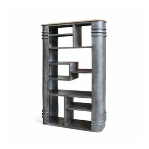 Iron Metal Frame Wooden old Reclaimed <b>Rustic</b> finished home <b>Cabinet</b> furniture - Product Image 3