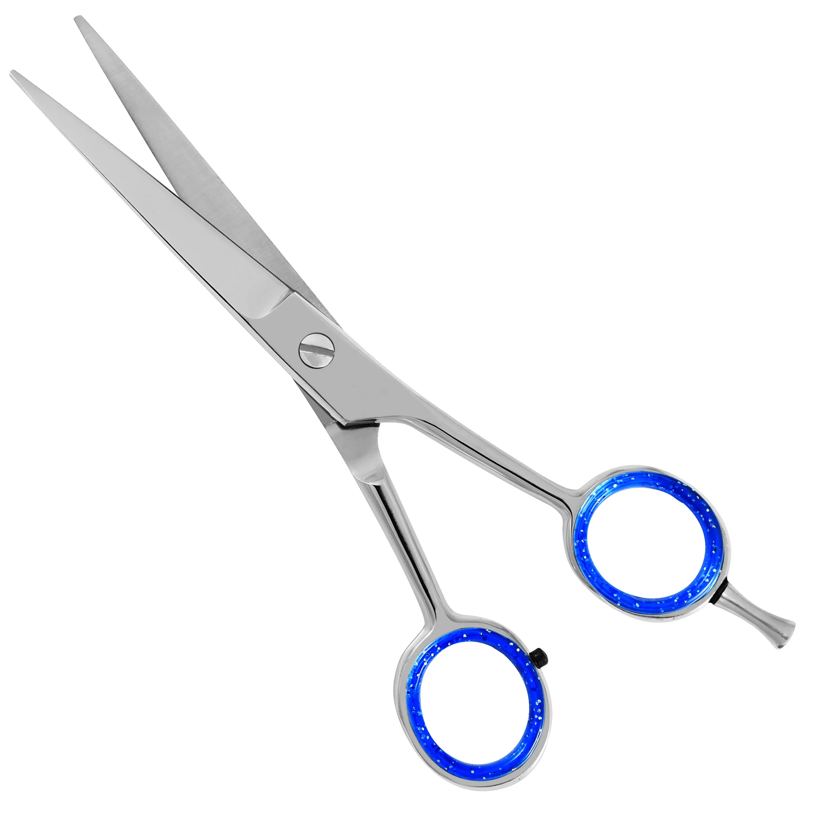 Fashion Design Beauty Barber Hair Scissor HRC Steel Style with Customized 6 Inch Stainless Steel Stainless Steel Blunt-sharp