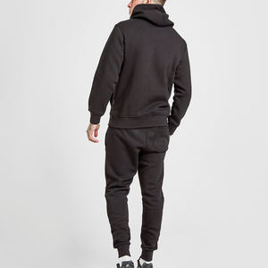 Factory Cheap Black Men Jogging Suits Set Private Label Winter Warm Training Slim Fit Tech Flee - Product Image 3