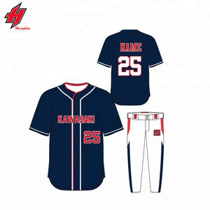 Conjunto de pantalones de Jersey de béisbol y Softbol Juvenil Unisex personalizado ropa deportiva transpirable para hombres y mujeres Camisetas uniforme de béisbol - Product Image 5