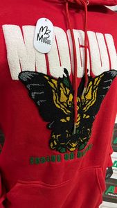 2025 dernière mode maternité écologique polaire survêtement pour hommes adolescents adultes rouge vente chaude nouveau Design à la mode - Product Image 2