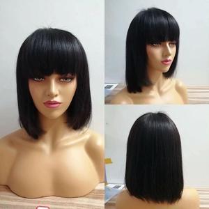Berryshair วิกผมแท้บราซิลเลี่ยนวิกผมบ๊อบหน้าม้า8-16in เล็กไร้กาว - Product Image 5