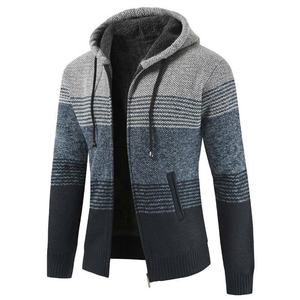 Basics Men Thick Warm Fleece <b>Lined</b> <b>Hoodie</b> Winter Zipper Coat Jacket Sweatshirt Outwear - Product Image 5