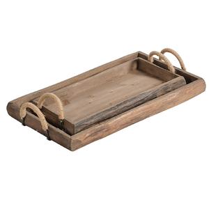 Luxueux plateau de service en bois classique fait à la main élégant Design moderne maison vente chaude plateau décoratif Option de gros - Product Image 6