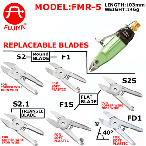 Pince pneumatique OEM en acier au chrome-molybdène supérieur pour la coupe, origine Taïwan FUJIYA/Marque personnalisée FMR-20/FMR-5 Argent-Vert - Product Image 2