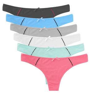 String sexy pour femme, taille basse, en dentelle, coton et élasthanne, doux, extensible, respirant, invisible, confortable pour le quotidien - Product Image 1