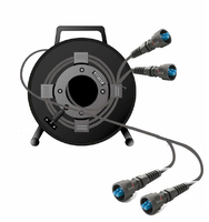SKYLYNN FTTH SC LC FC ST Connecteur Portable Enrouleur Tactique Rétractable 100M 150M Bobine de Câble à Fibre Optique Cordon de Brassage ODVA