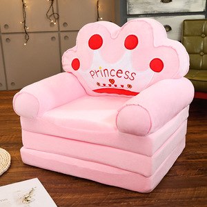 Sofá Cama Infantil Reclinable de Peluche de Tres Capas, Sofá Plegable con Forma de Hámster, Sofá de Juego para Niños - Product Image 4