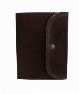 Diario de cuero simple clásico con cierre de botón lateral Tapa dura encuadernada térmica para uso de oficina de negocios - Product Image 1