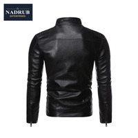 2020 hommes nouveau printemps et automne veste en cuir à la mode col montant manteau de moto pour l'hiver