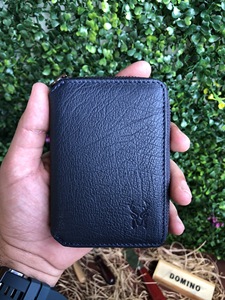 Cartera minimalista de cuero genuino para hombre, billetera de piel auténtica, 2023 - Product Image 2