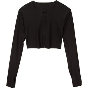 Maillot de bain deux pièces à manches courtes, motif fleuri, protection contre les éruptions cutanées, haut court à manches longues, chemises de soleil, costume de bain - Product Image 6