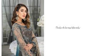 Moda pakistaní-Adelante Ropa de fiesta de invierno Sarees Salwar Kameez para mujeres y niñas para bodas - Product Image 3