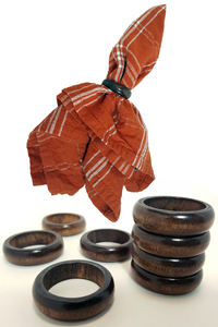 Porte-serviettes en bois antique pour showpieces rond de serviette fait main mariage et taille personnalisée - Product Image 5