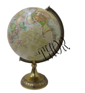 Globe terrestre céleste mondial Base en métal fabriqué aux États-Unis Bureau Bureau & Décoration intérieure - Product Image 6
