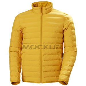 Manteau matelassé pour hommes, veste de base, solide et décontractée, matelassé - Product Image 4