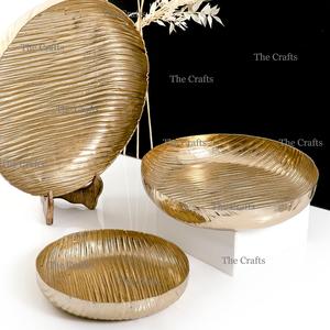 Ensemble de 2 bols à chocolat écologiques au design fantastique, en aluminium couleur or, pour servir des noix, de qualité supérieure - Product Image 6