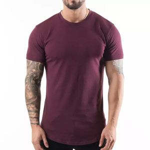 Haute qualité imprimé personnalisé hommes Slim Fit course T-Shirt solide motif Jersey lavé tricoté méthode de tissage pour Sport Gym utilisation - Product Image 3