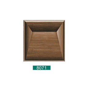 Baldosas de porcelana con diseño de bloques 3D de madera de color café 40x40cm - Product Image 1