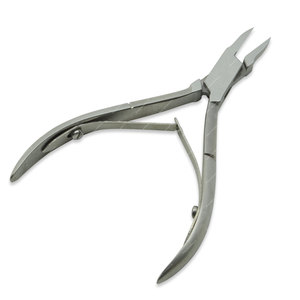 Pince à cuticules professionnelle en acier inoxydable Sharpinst 4cm argent avec logo personnalisé et emballage de sac pour extensions de cheveux - Product Image 3