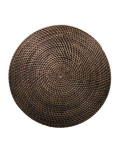Handwoven Decorative Rustic Vintage <b>Round</b> Rattan <b>Placemat</b> Sustainable Made in Vietnam - Product Image 5