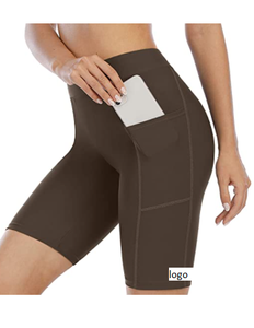 Pantalones cortos de baño con bolsillos para mujer, bañador de cintura alta, personalizado, pantalones cortos de tela, pantalones cortos de tabla 82% nailon, 18% LICRA - Product Image 3