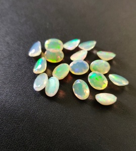 Opale éthiopienne naturelle ovale 3x4mm à 6x8mm, de qualité supérieure, ovale à facettes - Product Image 1