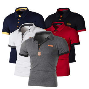 Polo de tela de algodón con cuello de pico para hombre, producto personalizado, venta al por mayor de fábrica de Pakistán, polo de golf - Product Image 5