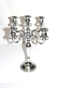 Wholesale Handmade Silver Candelabra High Quality Centerpiece Amazing Design for Ramadan Decorative - Product Image 2
